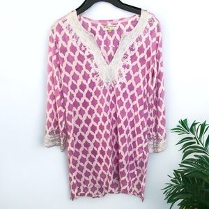 Roberta Roller Rabbit /Piperline Tunic Cover Up Size XS